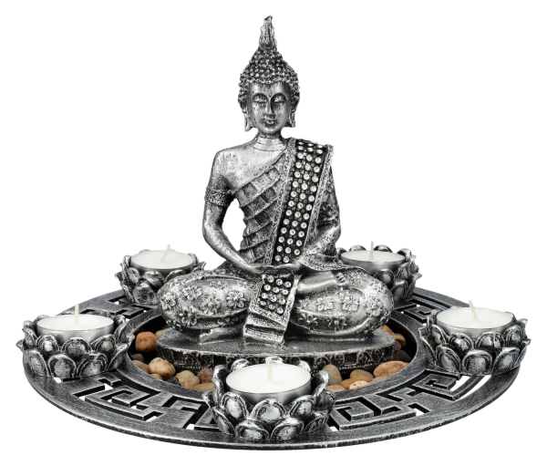 Buddha Deco Plate Bronze