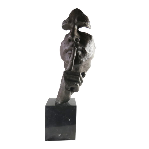 Skulptur "Stille", Hommage an Salvador Dali