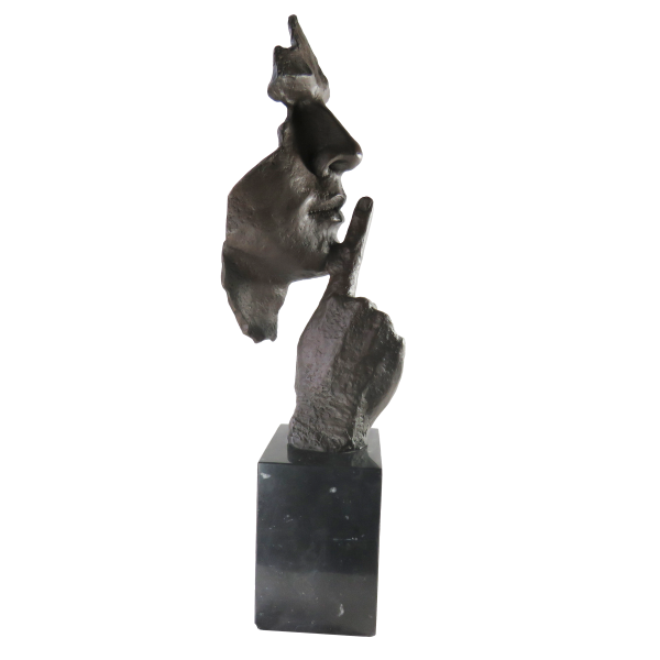 Skulptur "Stille", Hommage an Salvador Dali