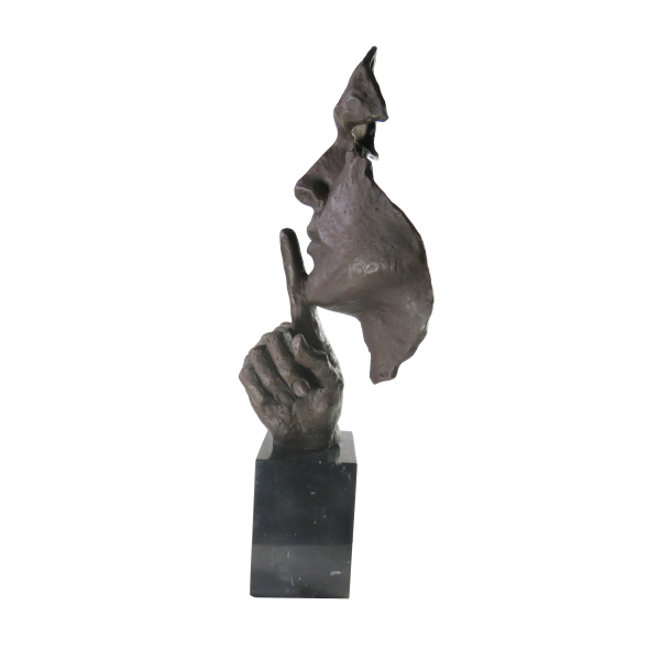 Skulptur "Stille", Hommage an Salvador Dali