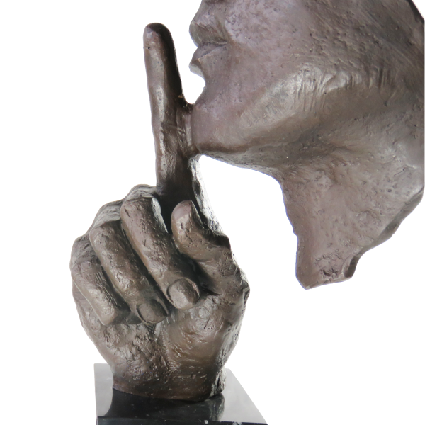 Skulptur "Stille", Hommage an Salvador Dali