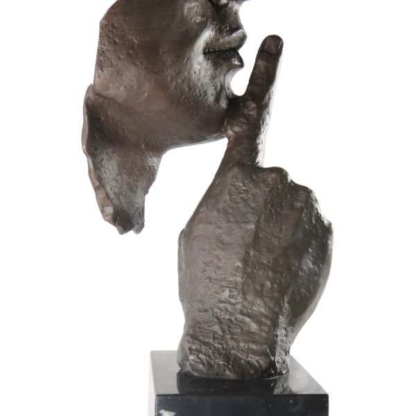 Skulptur "Stille", Hommage an Salvador Dali